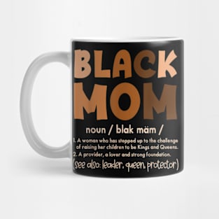 Black Mom Melanin Definition African American Mother's Day Mug